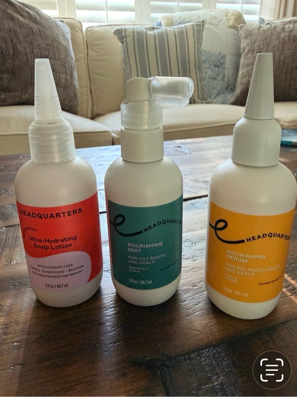 Headquarters scalp care Trio-Nourishing Mist, Serum, & Ultra-Hydrating Lotion 3